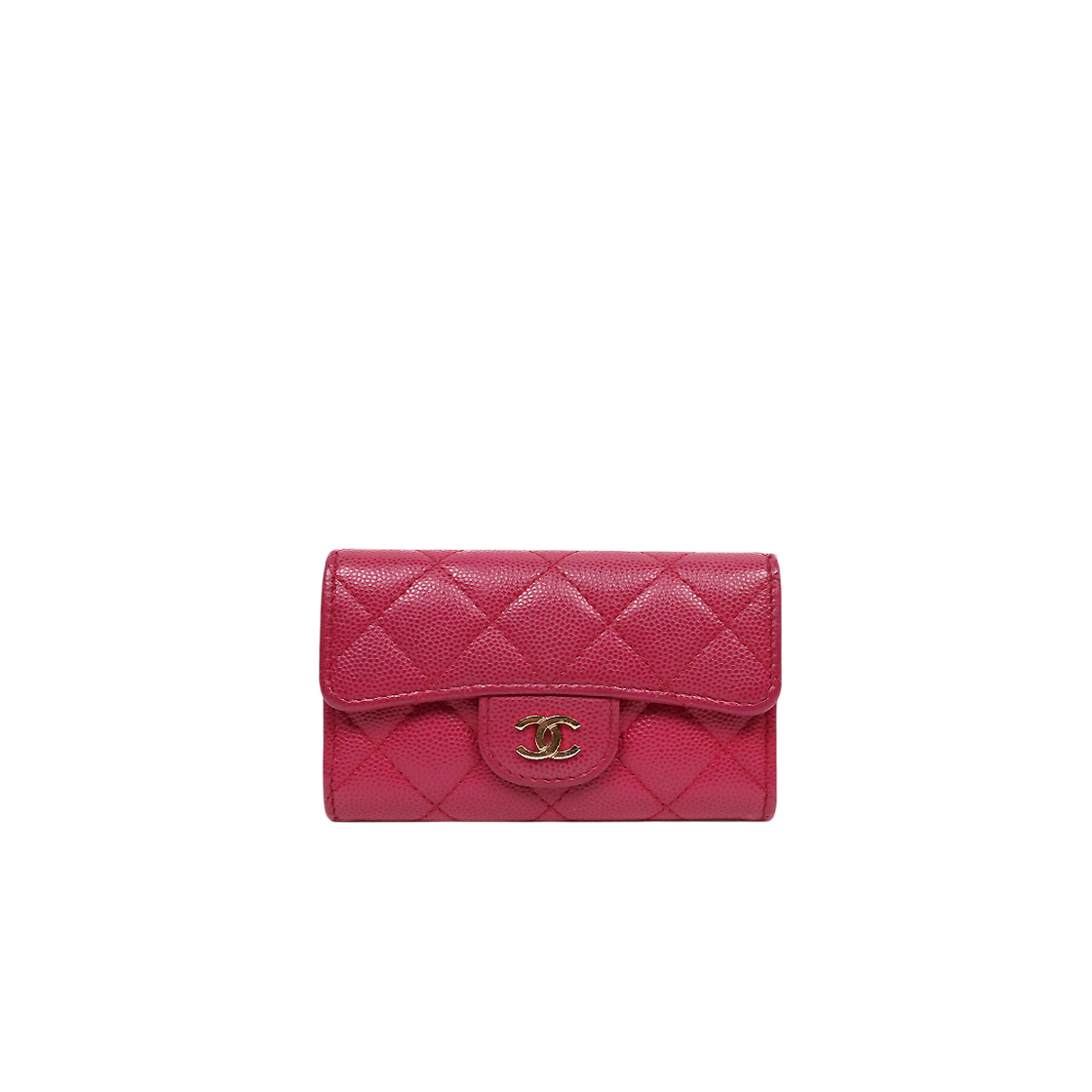 IT58G2LKRLHR Chanel Burgundy Caviar Classic Card Holder