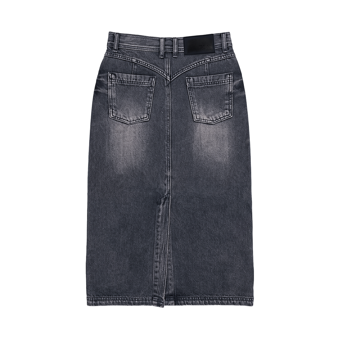 비엘알 트레이스 데님 롱 스커트 그레이(BLR Trace Denim Long Skirt Grey) - 2
