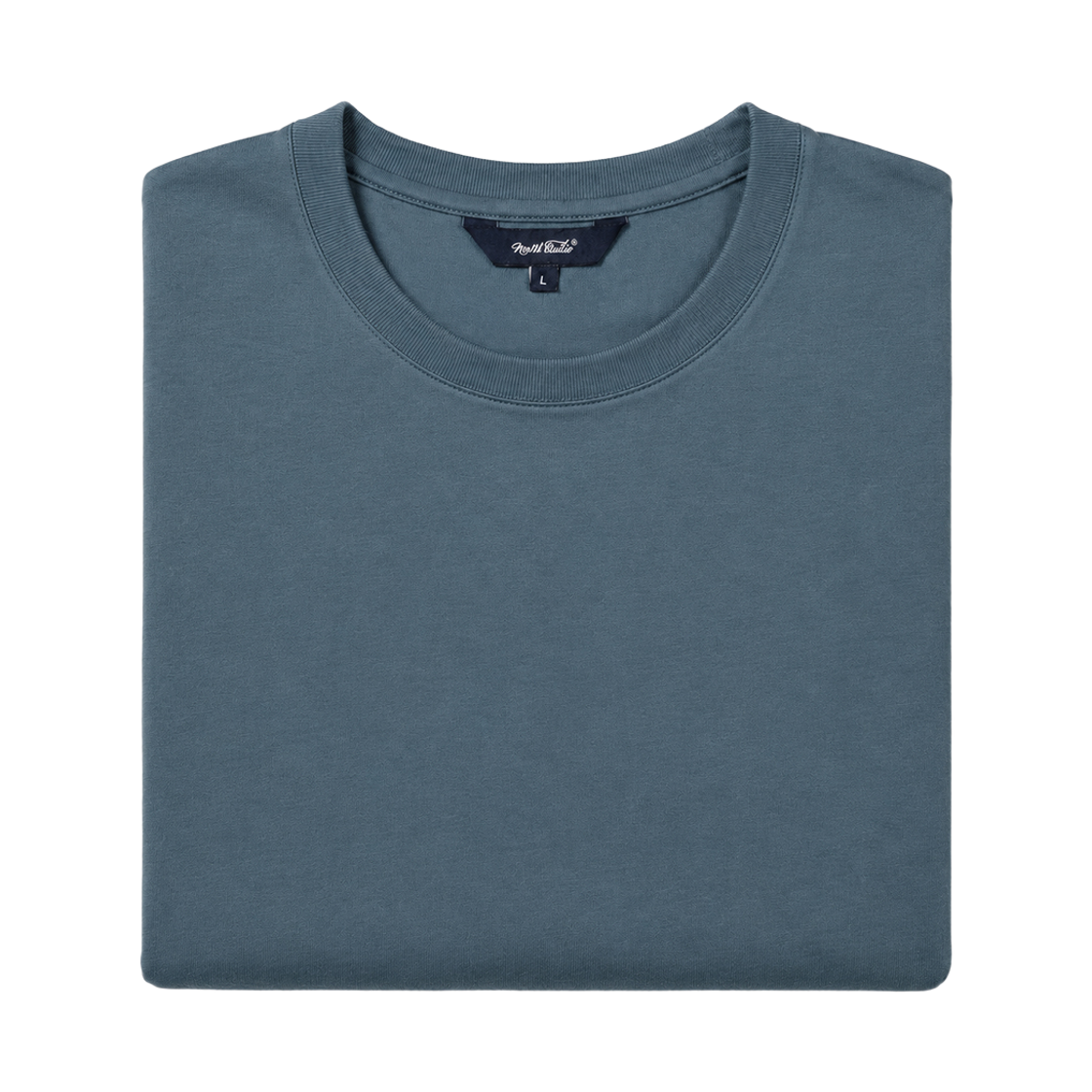 누아트 스튜디오 플로우 크롭 긴팔 티셔츠 블루그레이(NUART STUDIO Flow Cropped Long Sleeve T-Shirt Blue Gray) - 2