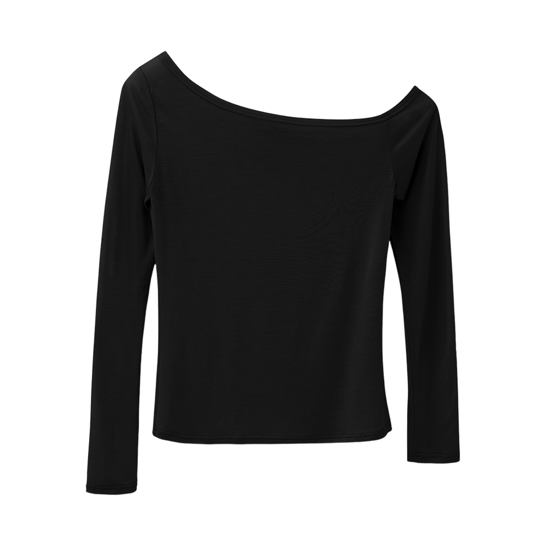 VV62TS06BK VIVACIOUS Marel See-Through Unbalance Tee Black