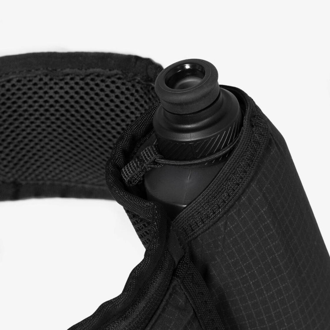 데카트론 러닝 물통 벨트 물병 250ml 2개 포함 스모크 블랙(Decathlon Running Hydration Belt Includes 2x 250ml Flasks Smoke Black) - 4