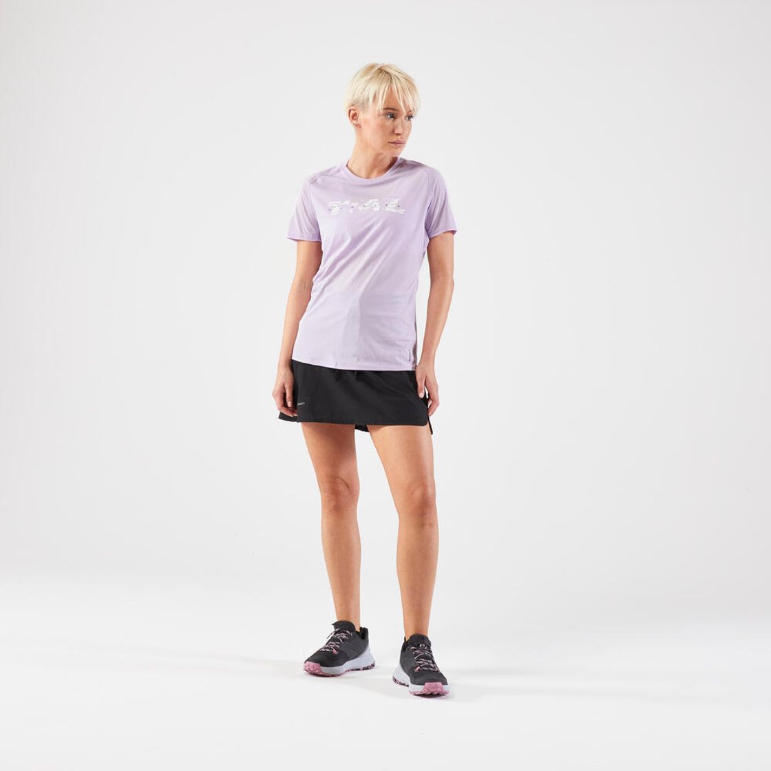 데카트론 여성 13인치 트레일 러닝 치마 바지 스모크 블랙(Decathlon Women's 13-inch Trail Running Skort Smoke Black) - 10