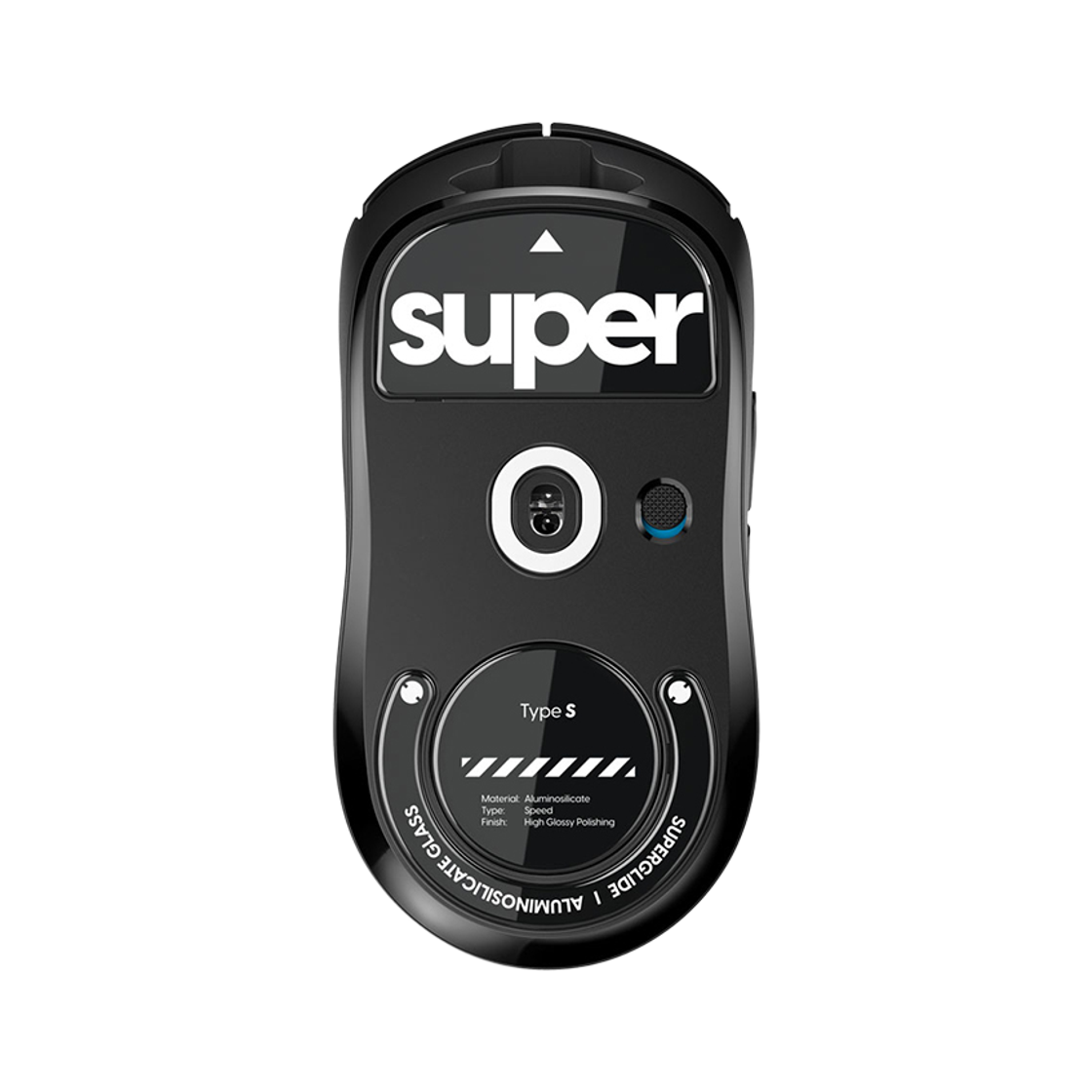 펄사 로지텍 GPRO X 슈퍼라이트 전용 슈퍼글라이드 유리 마우스피트 블랙색상 Type-S 유광(Pulsar Superglide for Logitech GPro Superlight [Black]) - 2