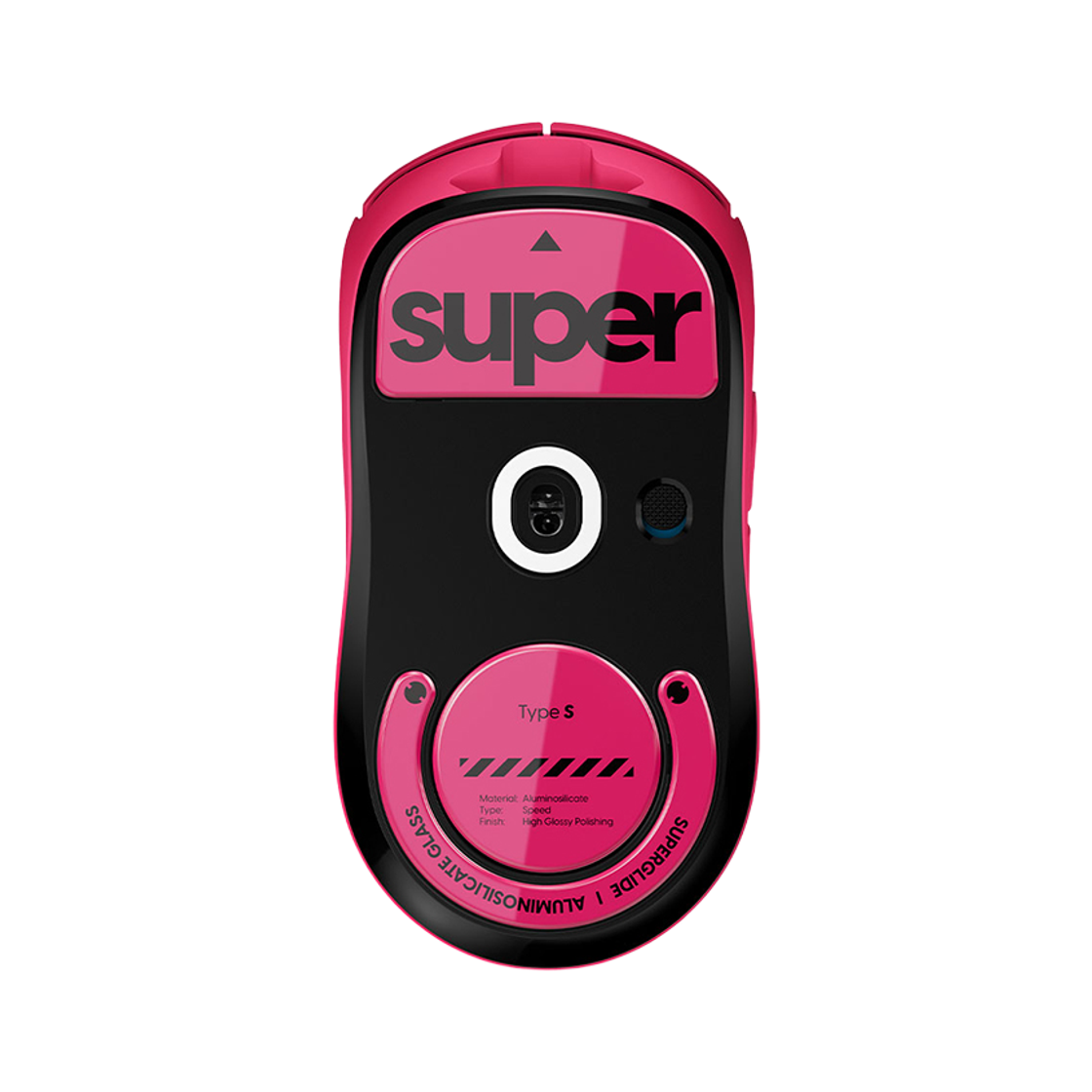 펄사 로지텍 GPRO X 슈퍼라이트 전용 슈퍼글라이드 유리 마우스피트 마젠타색상 Type-S 유광(Pulsar Superglide for Logitech GPro Superlight [Magenta]) - 2
