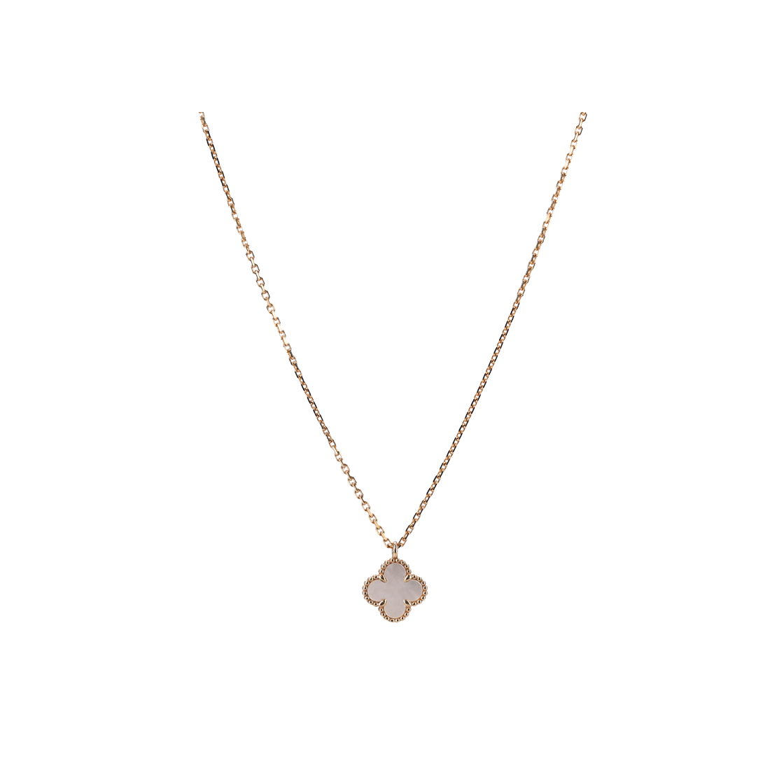 ITOHU52K68OV Van Cleef & Arpels Sweet Alhambra Pendant 18K Yellow Gold Mother of Pearl