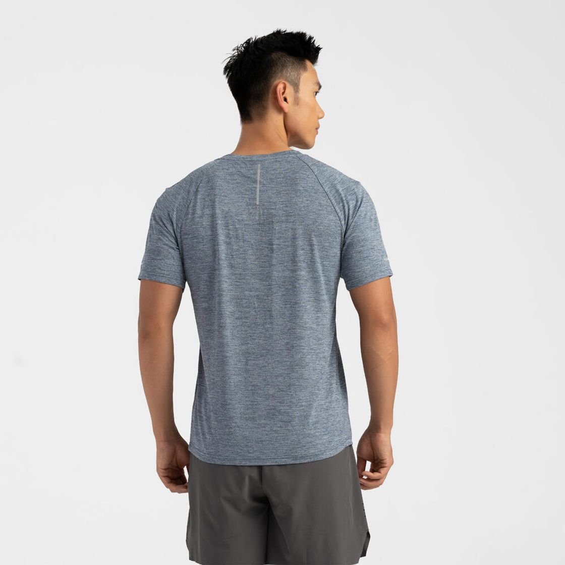 데카트론 남성 러닝 반팔 티 런 드라이 쿨링 500 블루(Decathlon Men's Running Short Sleeve T-Shirt Run Dry Cooling 500 Blue) - 3