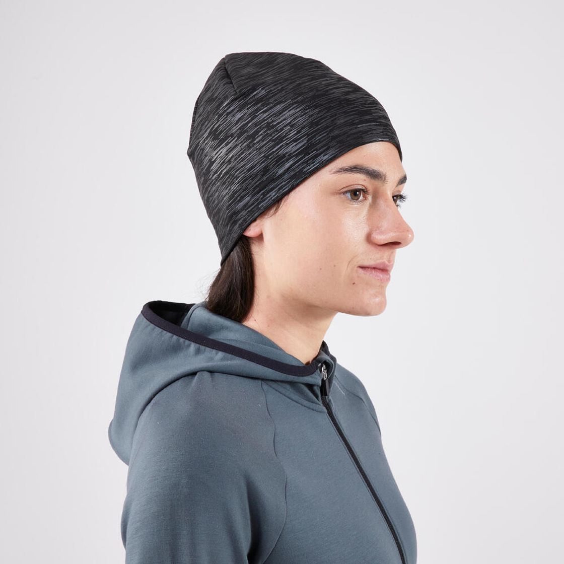 데카트론 러닝 비니 웜 플러스 스모크 블랙(Decathlon Running Beanie Warm+ Smoke Black) - 4