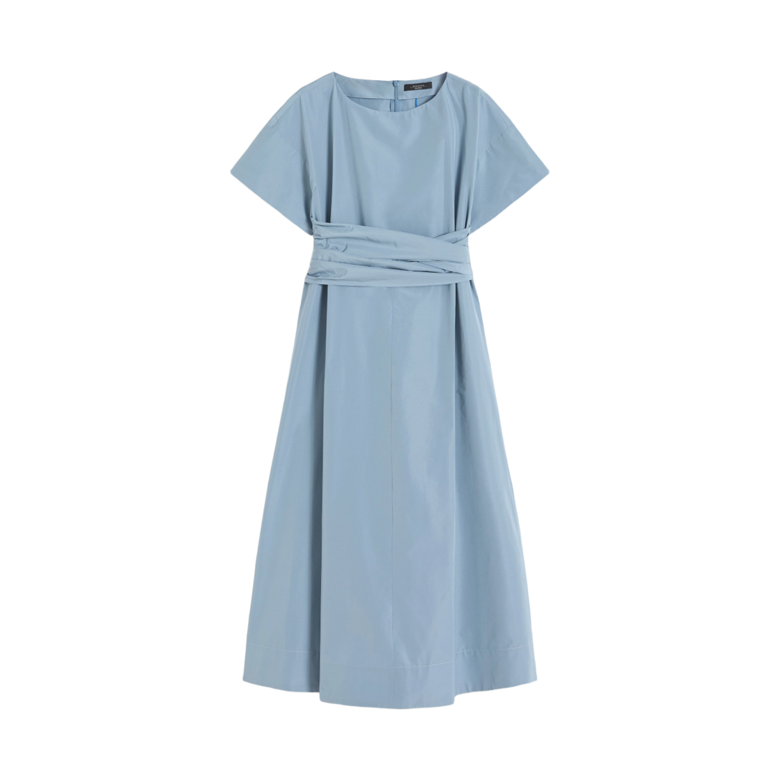PIOPPO-008 (W) Weekend Max Mara Pioppo Flared Taffeta Dress Light Blue
