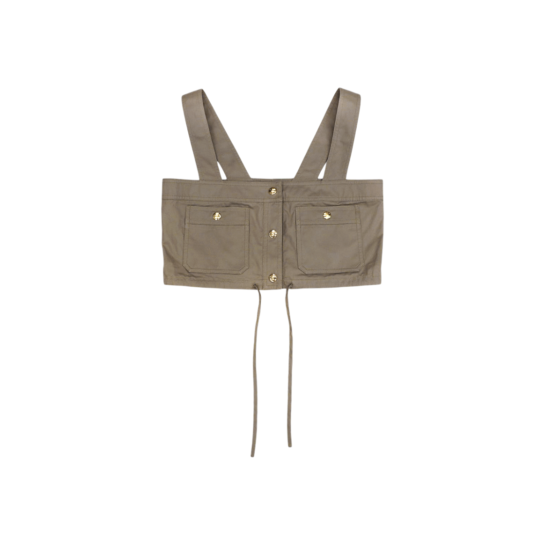 IT3TBMNEL34J Celine Beige Cotton Crop Top