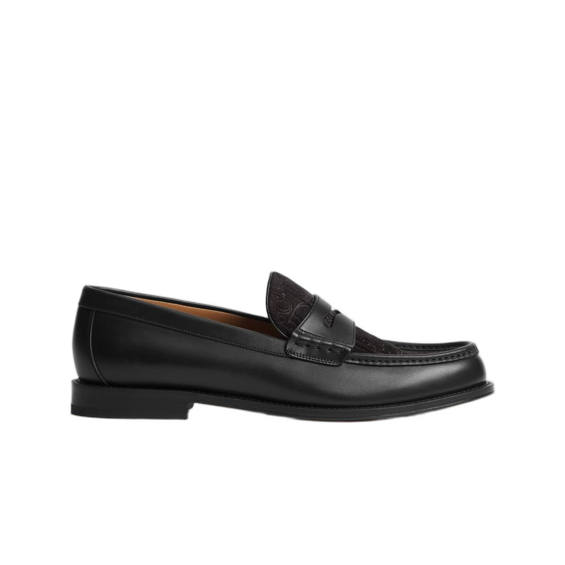 3LO189ACQ-H900 Dior Granville Loafer Smooth Calfskin & Dior Gravity Suede Calfskin Black