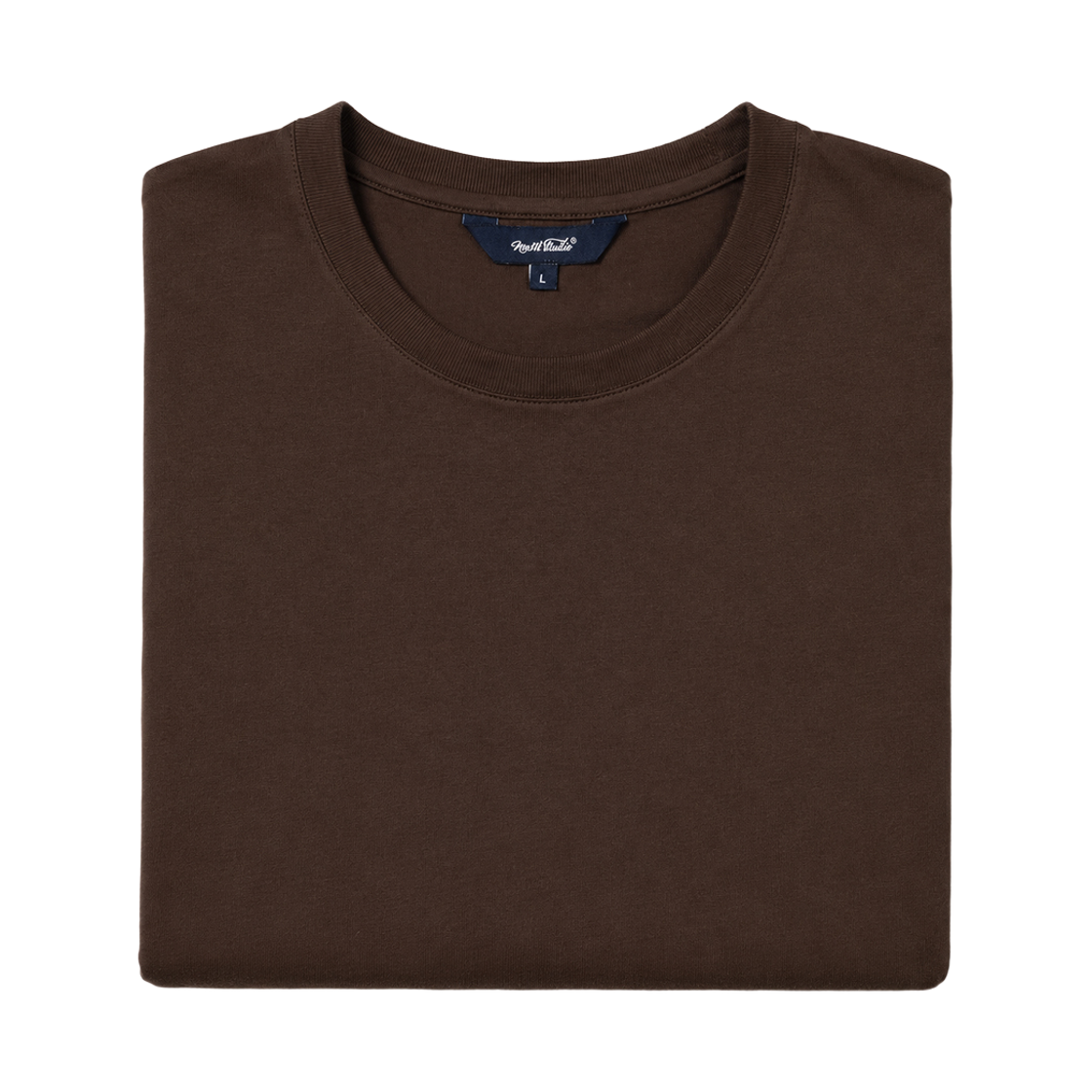누아트 스튜디오 플로우 크롭 긴팔 티셔츠 브라운(NUART STUDIO Flow Cropped Long Sleeve T-Shirt Brown) - 2