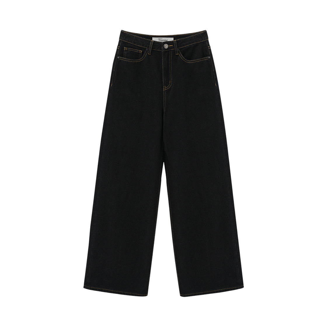 VV61PT10DEBK VIVACIOUS Ines Striaght Pants DENIM BLACK