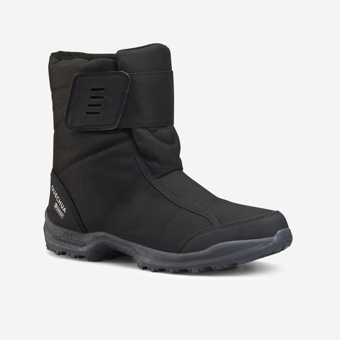 데카트론 남성 방한방수 중목 하이킹 부츠 NH100 스모크 블랙(Decathlon Men's Winter Waterproof Mid Hiking Boots NH100 Smoke Black) - 4