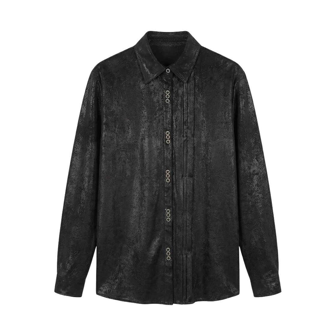 B6CSH01BK BLR Traced in Silence Shirt Black