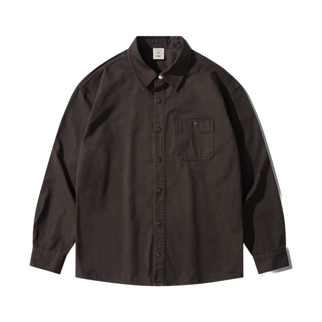 MMLS1548_darkbrown_29 FP142 Faded Form Shirt Darkbrown MMLS1548