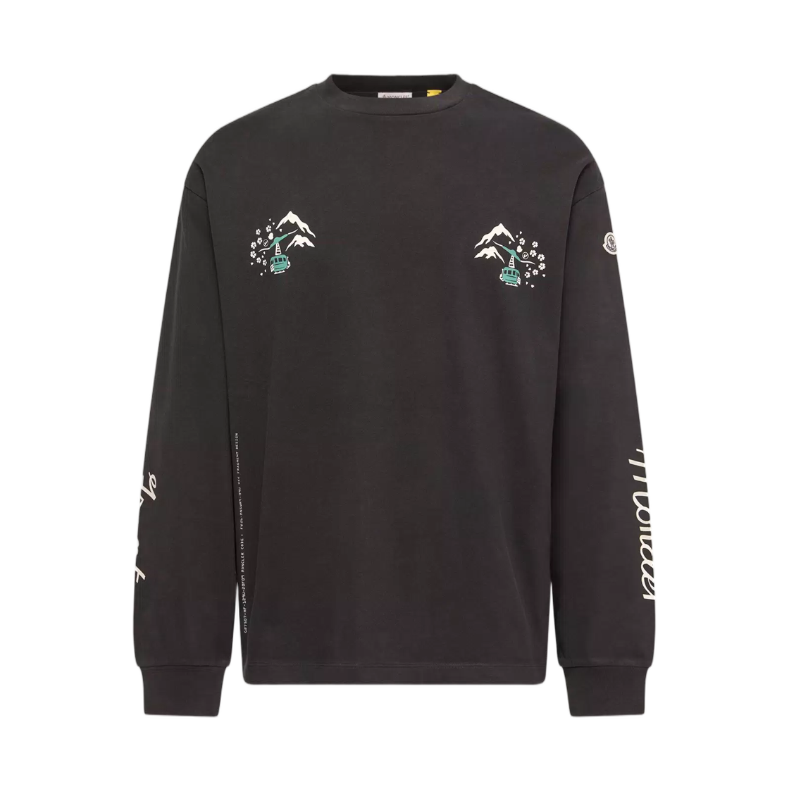 L2-09U-8D00001-89AZI-999 Moncler x Fragment Long Sleeve T-Shirt Black - 26FW