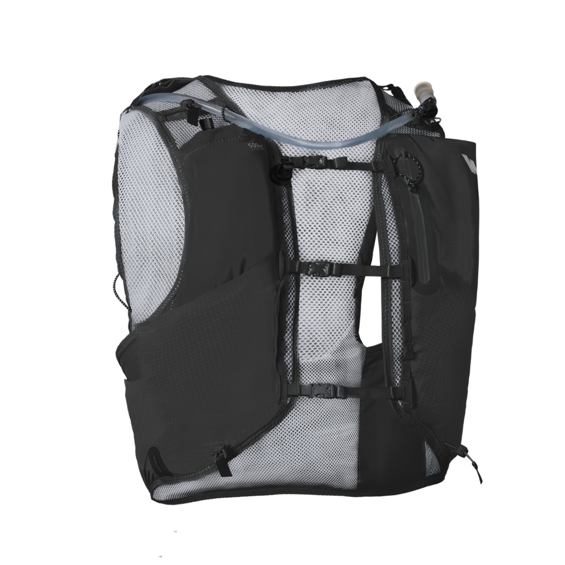 8911422 Decathlon Trail Running Bag 10L 900 Includes 1L Hydration Pack Smoke Black