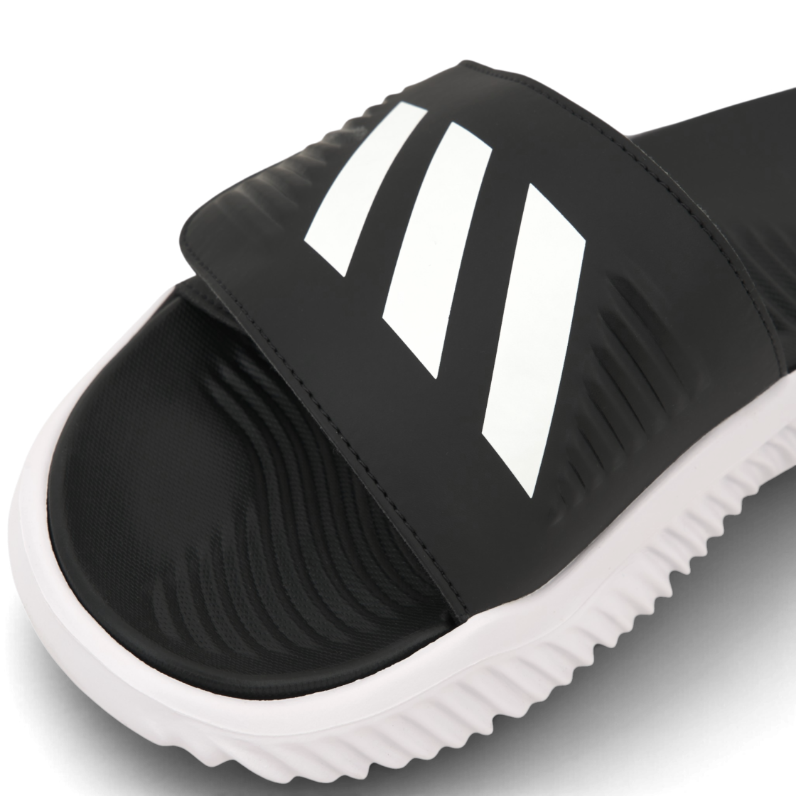 아디다스 알파리스폰스 1.0 슬라이드 코어 블랙 클라우드 화이트(Adidas Alpharesponse 1.0 Slides Core Black Cloud White) - 7