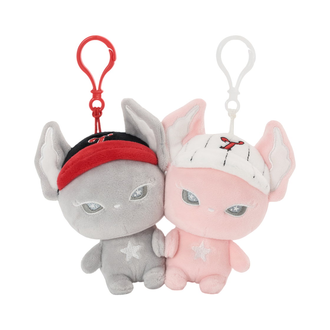 - LG Twins x OJOS Clione Twin Keyring Pink Grey