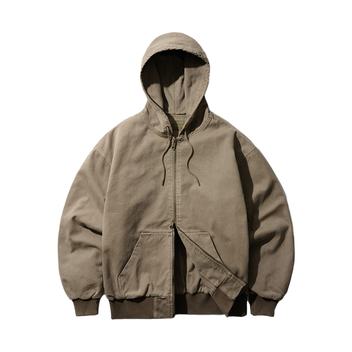 YKOT1482_lightbeige_29 FP142 Worker pigment dyed hoodie jacket lightbeige YKOT1482
