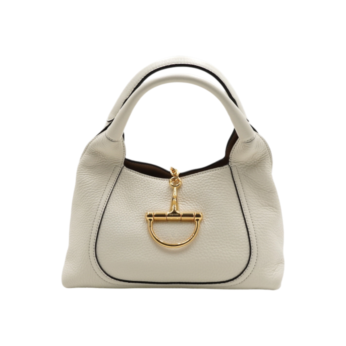 ITQQBCCK25DL Gucci White Soft Bit Medium Top Handle Tote Bag