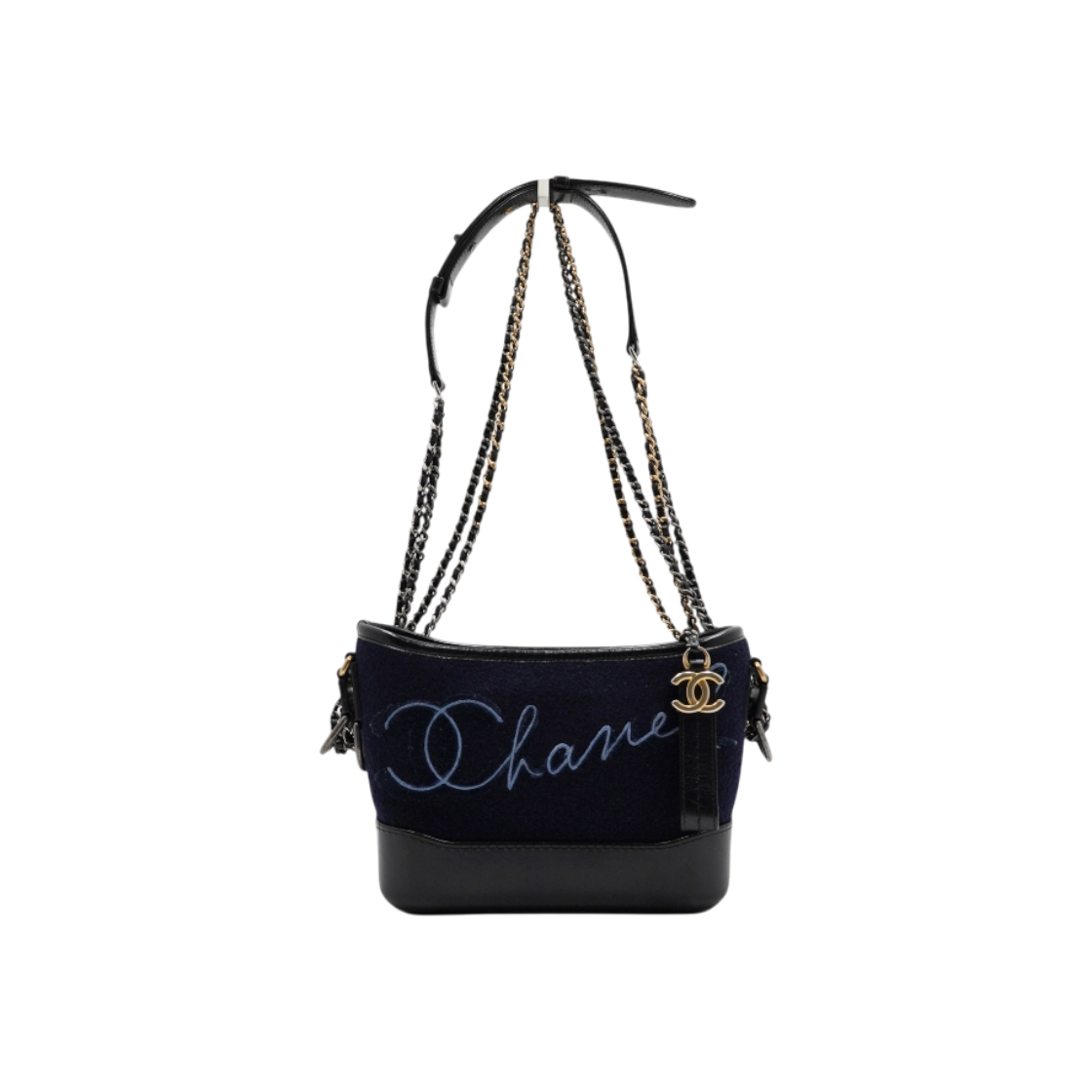 ITI2NR364QQ2 Chanel Navy Blue Paris Hamburg Gabrielle Hobo Bag