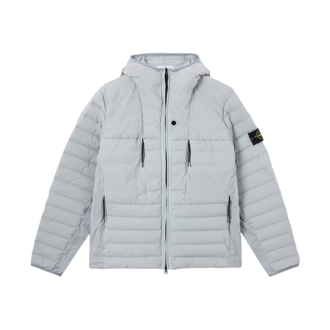 L2S1541001-07S0183-V0049 Stone Island 4100107 Seamless Tunnel Nylon Down-TC Hooded Down Jacket Ash Grey - 26FW