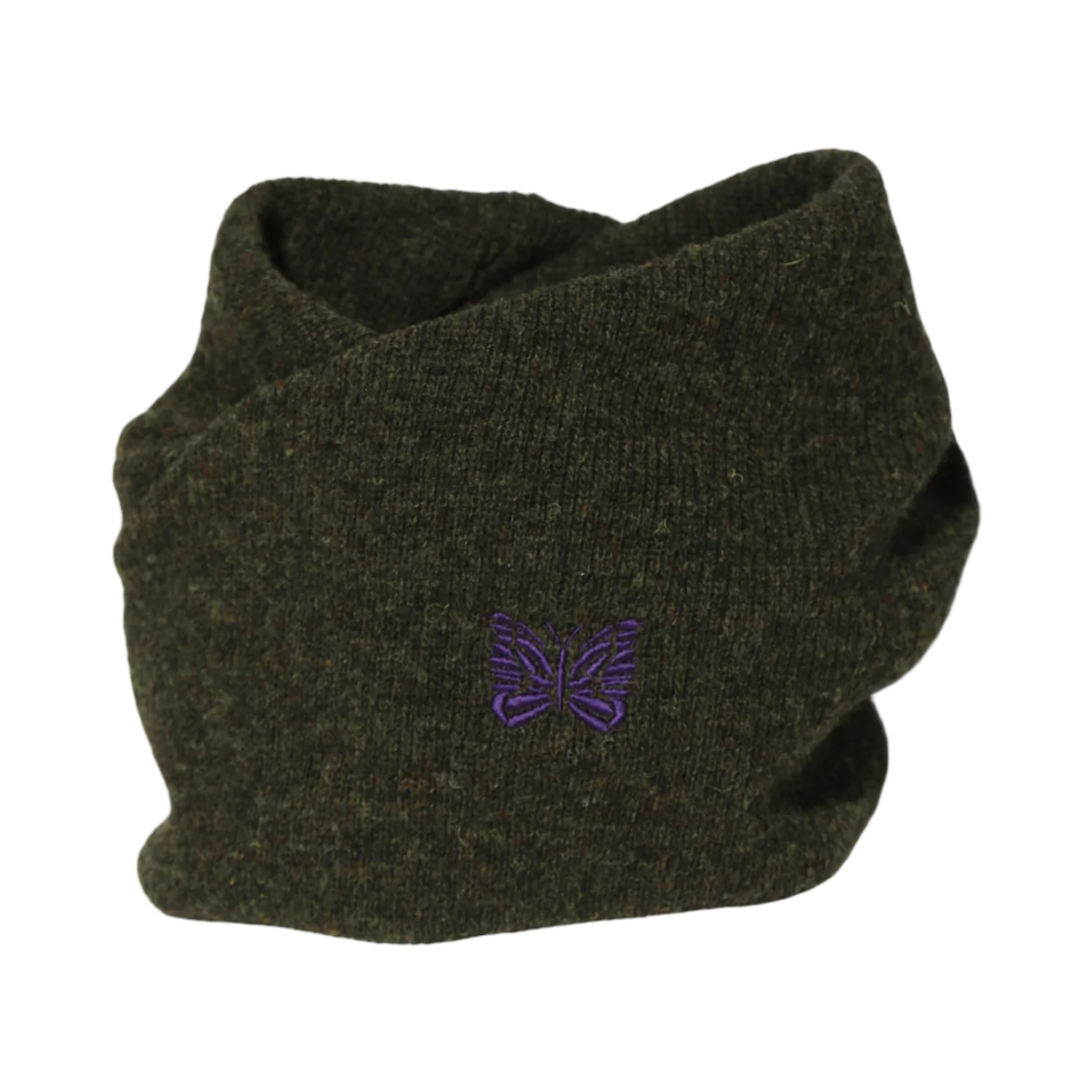 TY065C Needles Neck Warmer Shetland Wool Loden