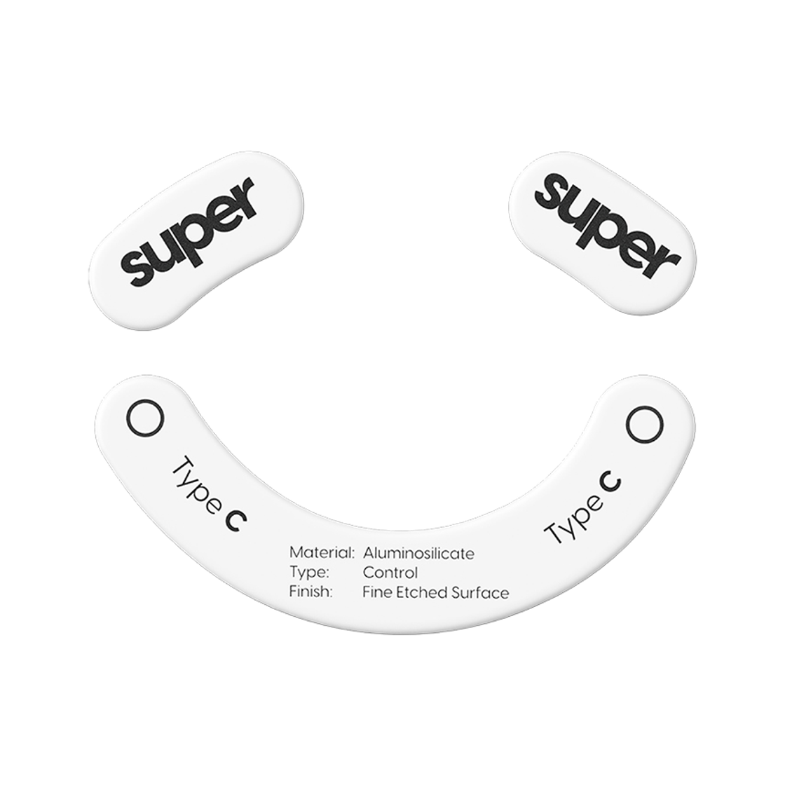 펄사 레이저 데스에더 V3 프로 전용 슈퍼글라이드 유리 마우스피트 화이트색상 Type-C 무광(Pulsar Superglide Type-C Razer DeathAdder v3 Pro [White])