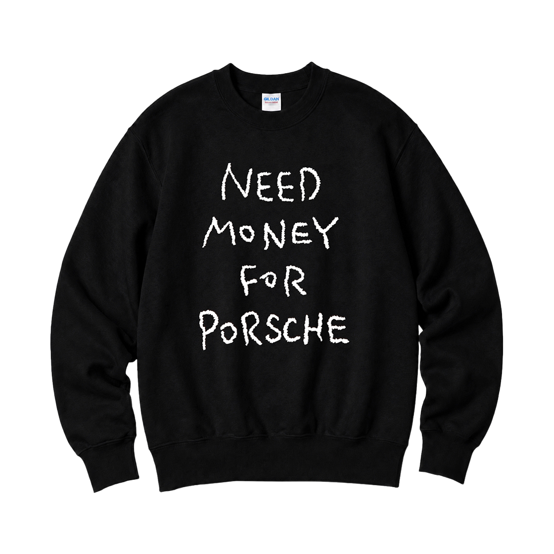 88000_copy GildanXVintage Collection NEED MONEY FOR PORSHCE Crewneck Sweat shirt
