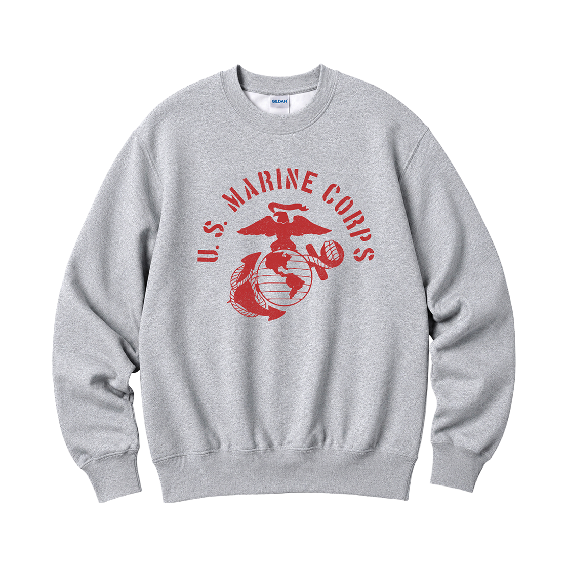 88000_copy Gildan X Vintage Collection US_MARINE CORPS Crewneck Sweat shirt Grey