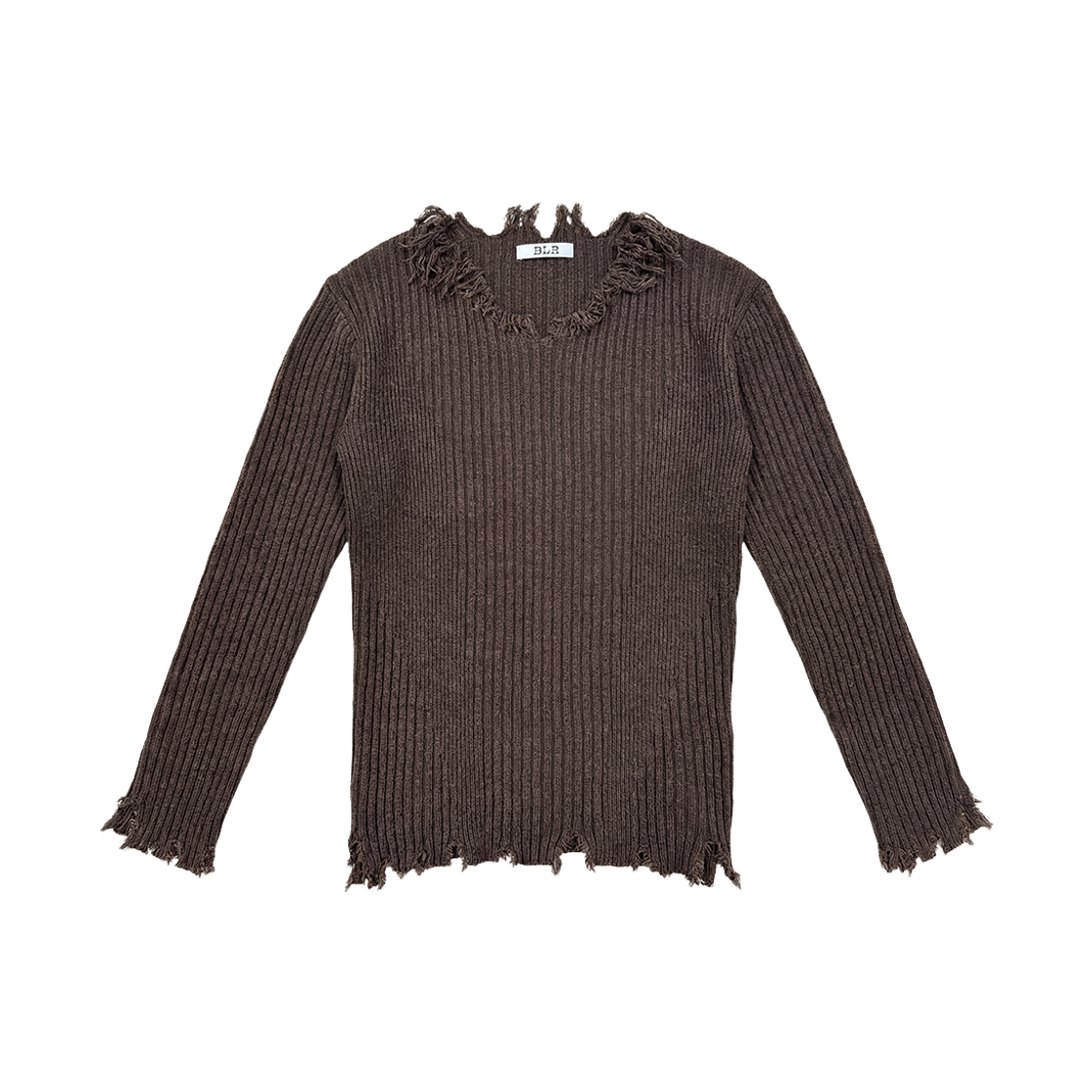비엘알 언래블 라인 니트 브라운(BLR Unravel Line Knit Brown)