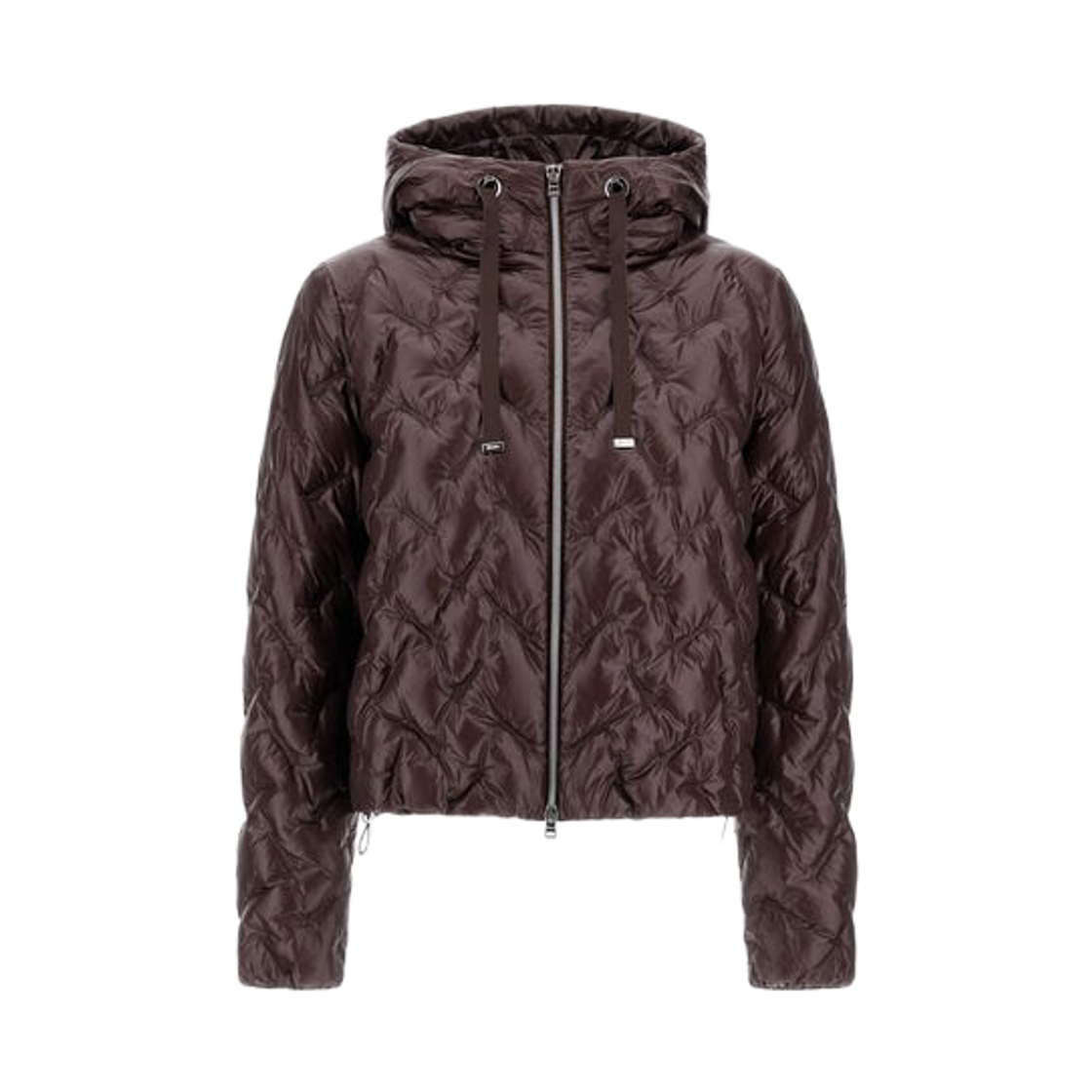 PI00169DR-12017Z-8810 (W) Herno Ultralight Nylon Resort Jacket Dark Chocolate