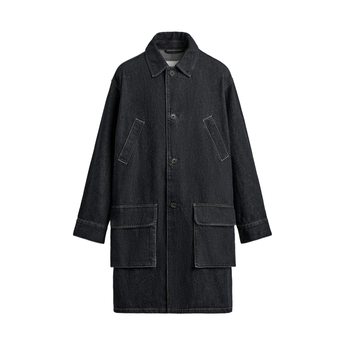 5762/403/405 Zara Relaxed Fit Denim Coat Indigo