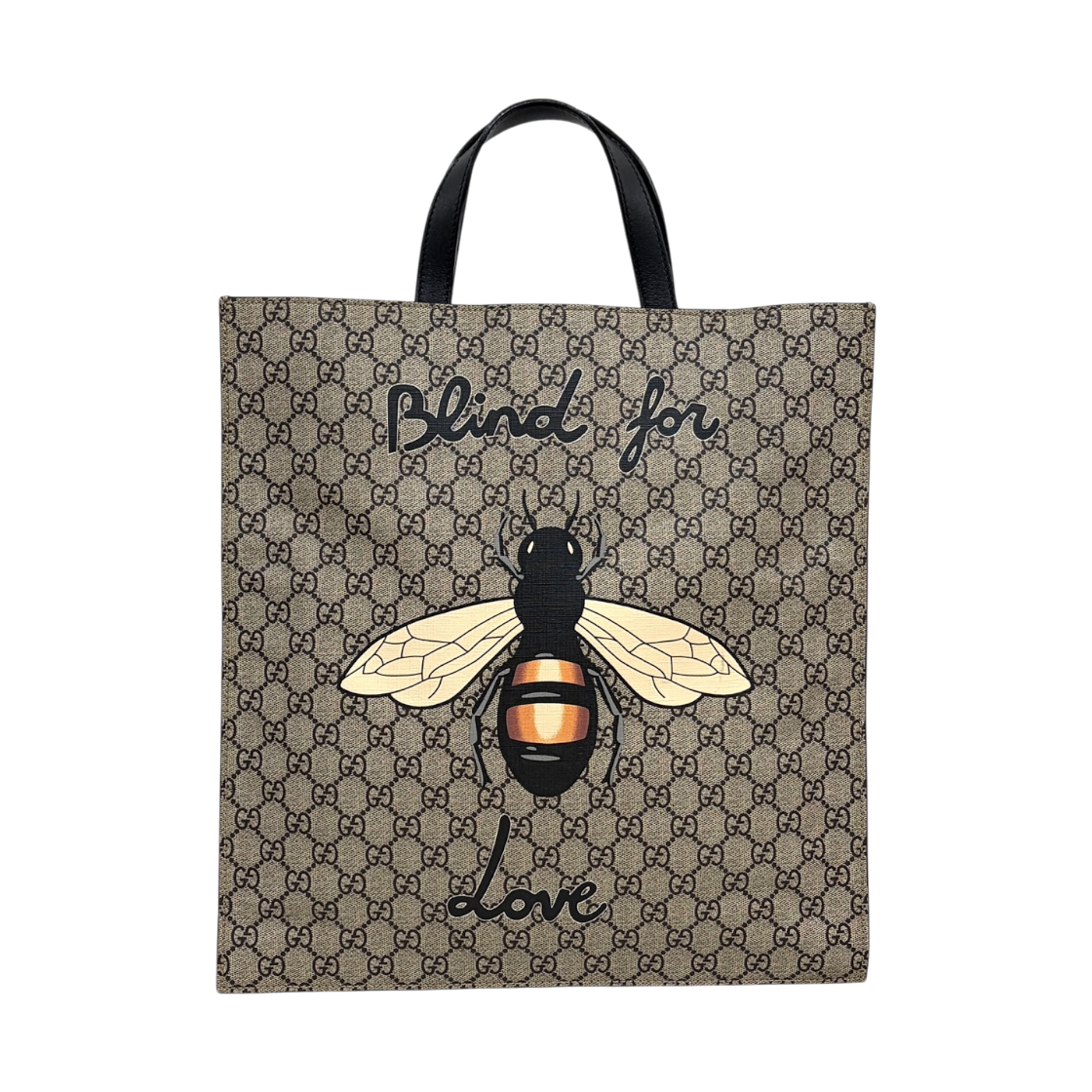 IT6FR846KRJI Gucci GG Supreme Logo Bee Tote Bag