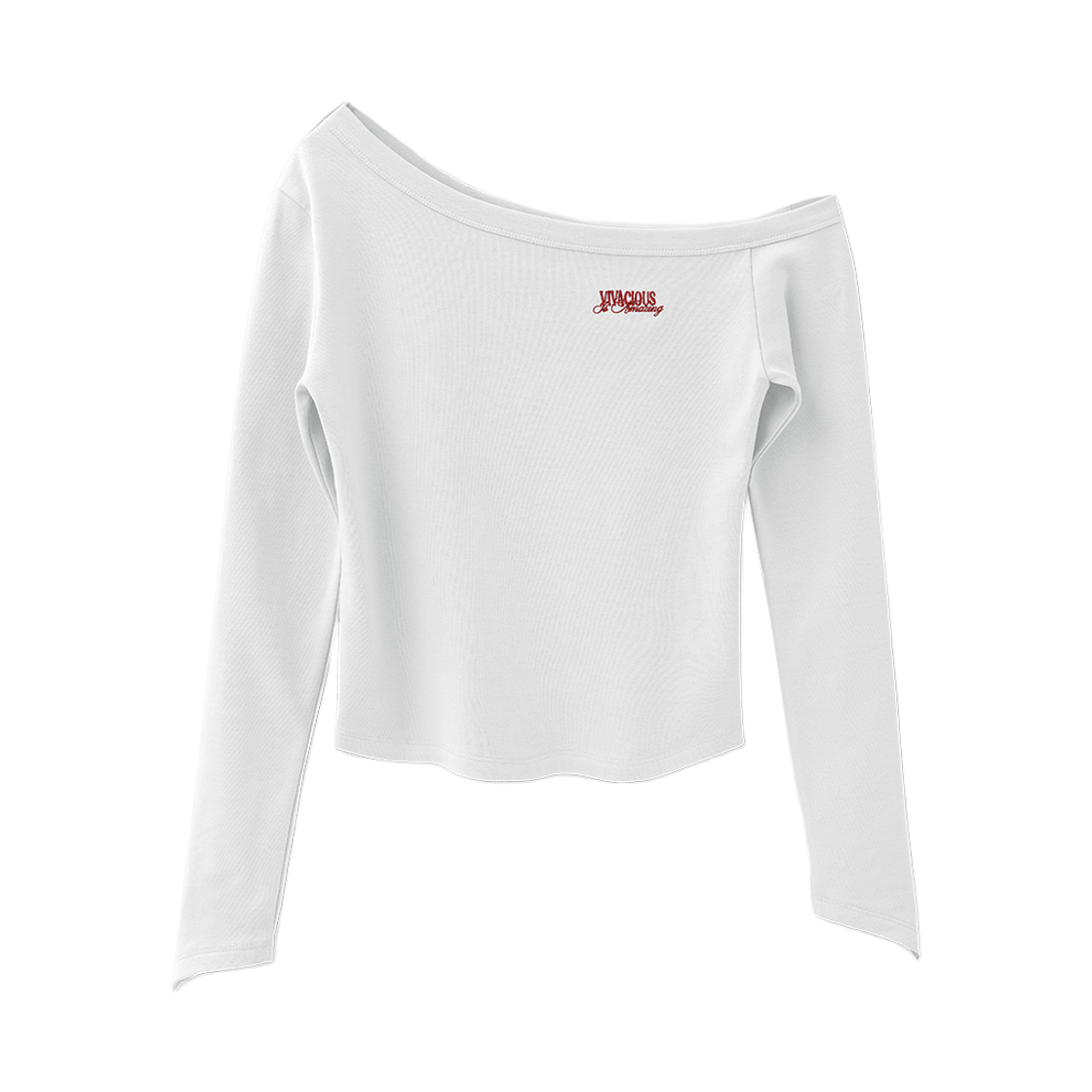 VV61TS01WH VIVACIOUS Vierre Boat Neck Tee WHITE
