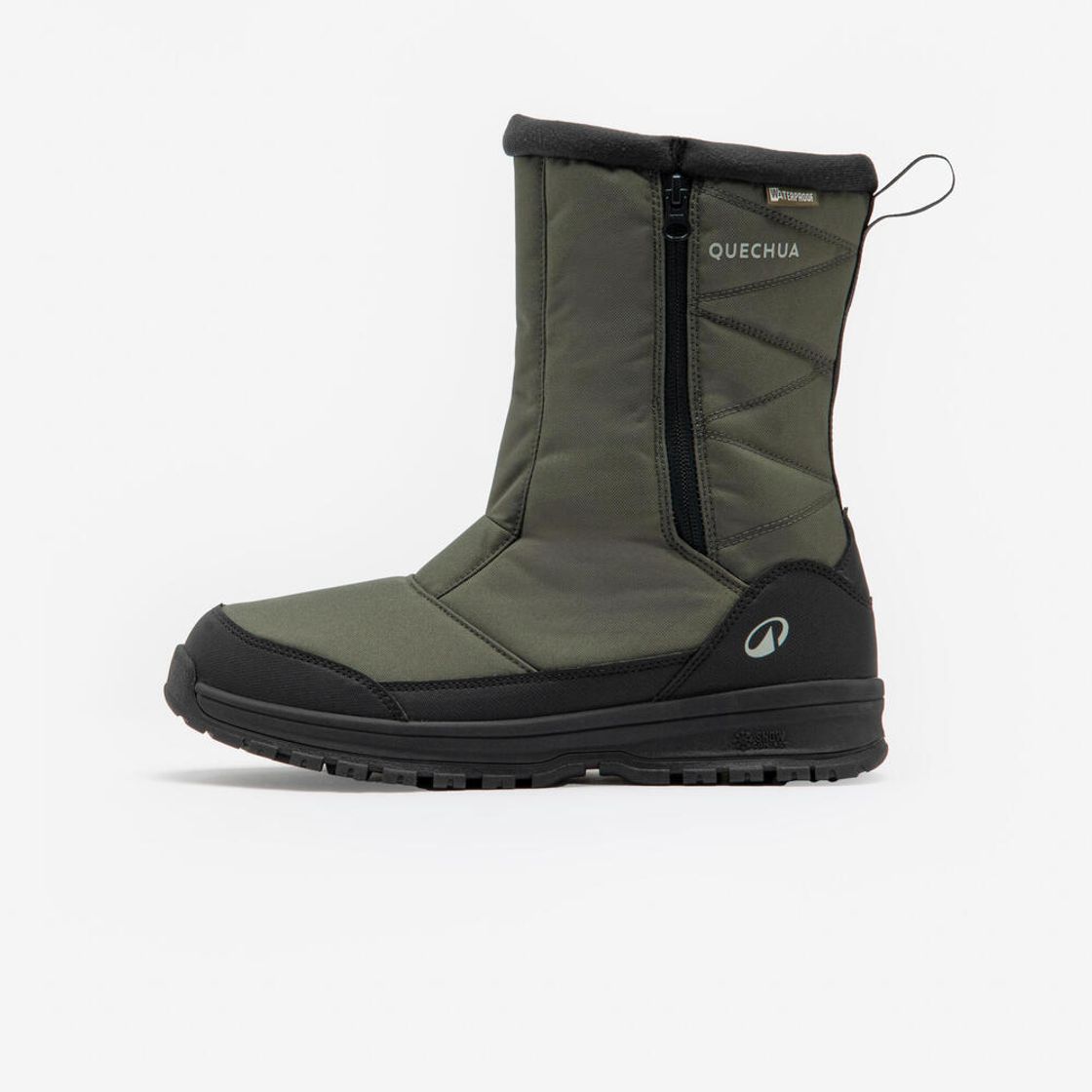 데카트론 남성 하이킹 방한방수 장목 지퍼 부츠 NH100 WP 애쉬 카키 브라운(Decathlon Men's Winter Waterproof High Zip Hiking Boots NH100 WP Ash Khaki Brown) - 5