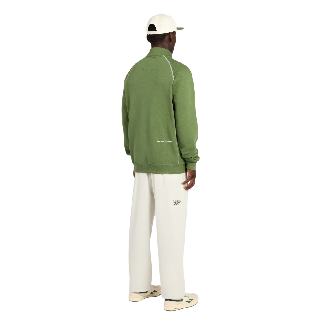 매너스 골프 x 리복 오가닉 쿼터집 풀 오버 레거시 그린(Manors Golf X Reebok Organic Quarter zip Pull Over Legacy Green) - 3