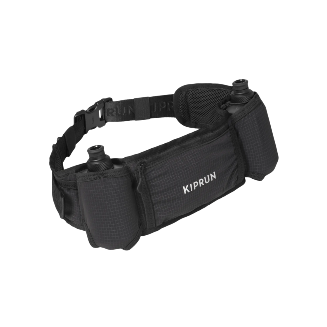 데카트론 러닝 물통 벨트 물병 250ml 2개 포함 스모크 블랙(Decathlon Running Hydration Belt Includes 2x 250ml Flasks Smoke Black)