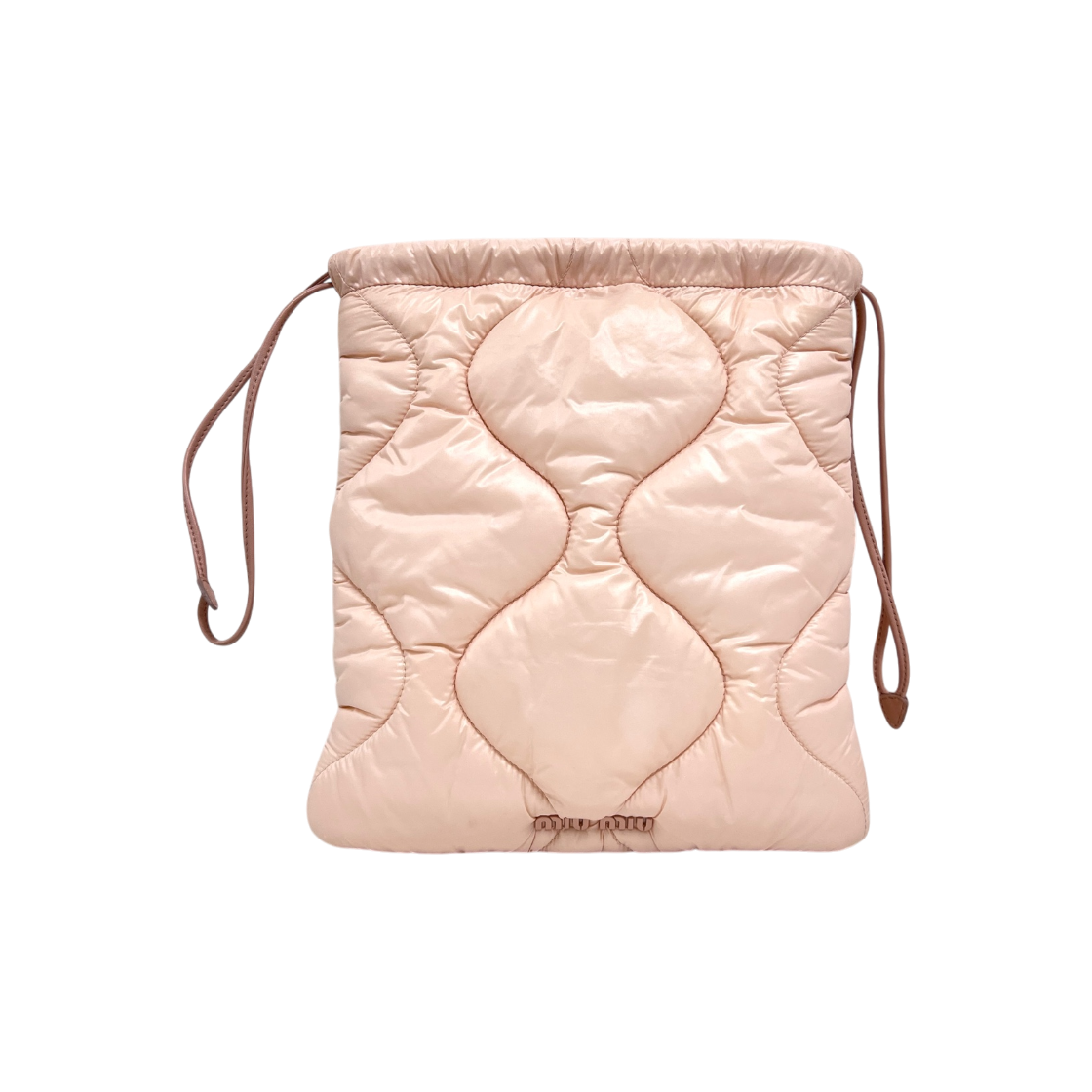 ITF42CF9EAWD Miu Miu Padded Pouch Pink