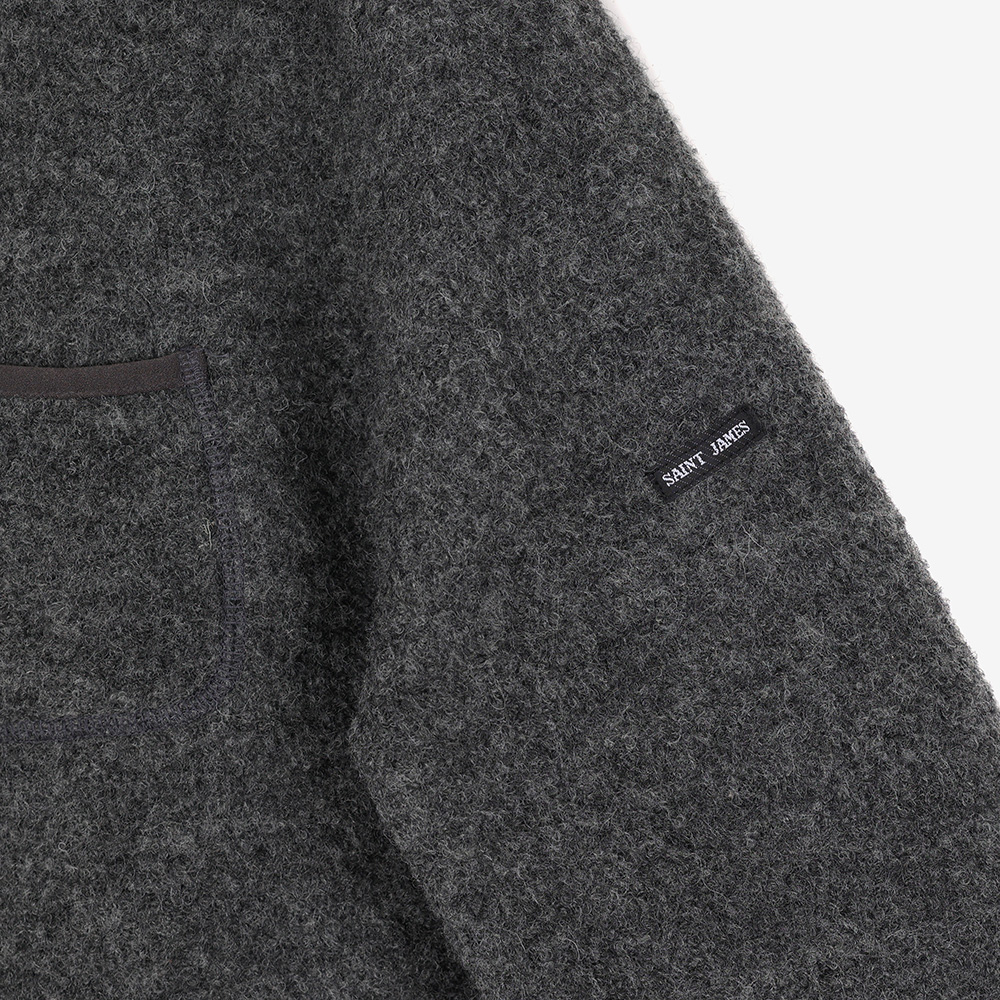 세인트제임스 봉봉 울 플리스 GRY ASJU2G3KR52-GRY(Saint James Bon Bon Wool Fleece GRY ASJU2G3KR52-GRY) - 4