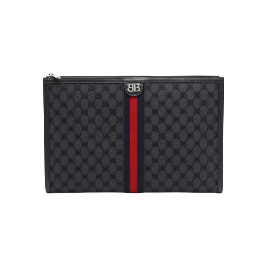 ITONWOB9MFES Balenciaga X Gucci BB Canvas Hacker Project Clutch Bag