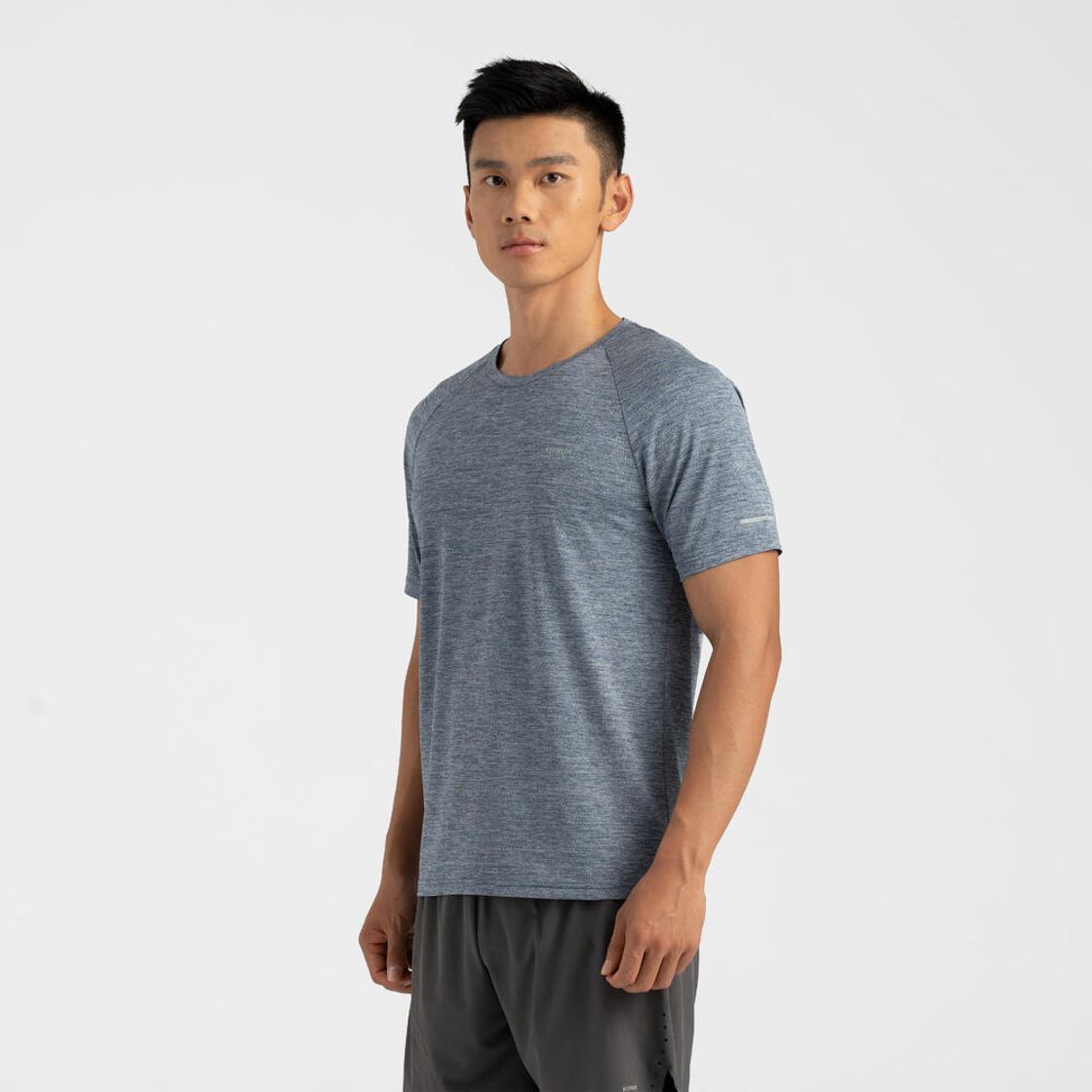 데카트론 남성 러닝 반팔 티 런 드라이 쿨링 500 블루(Decathlon Men's Running Short Sleeve T-Shirt Run Dry Cooling 500 Blue) - 4