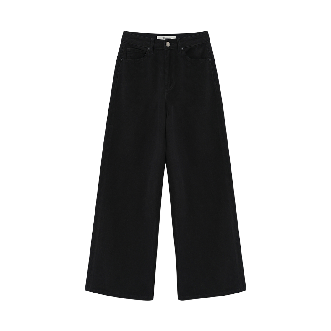 VV61PT10CBK VIVACIOUS Ines Striaght Pants COTTON BLACK