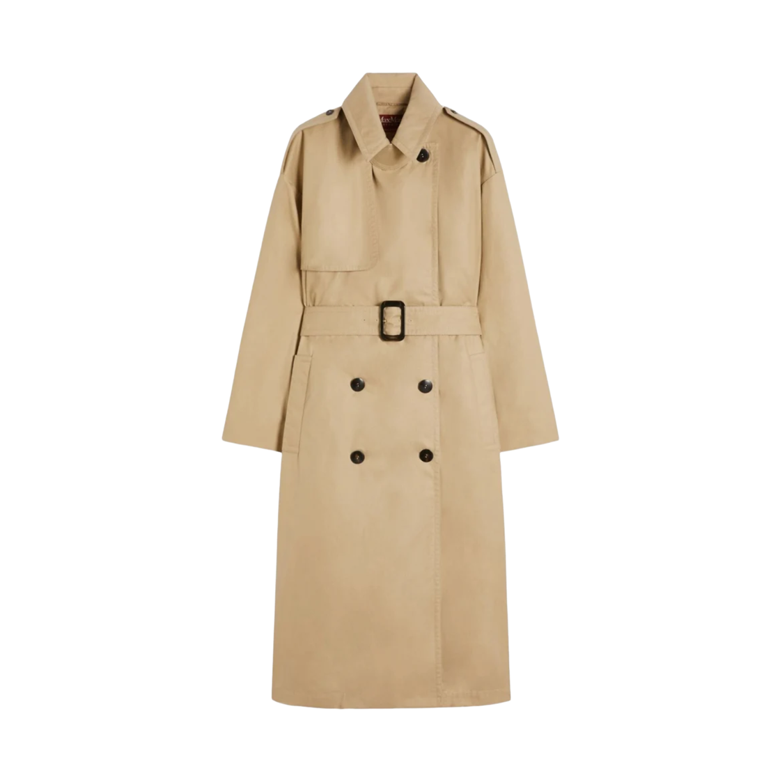 CHARME-002 (W) Max Mara Studio Charme Water-Repellent Cotton Padded Trench Coat Colonial