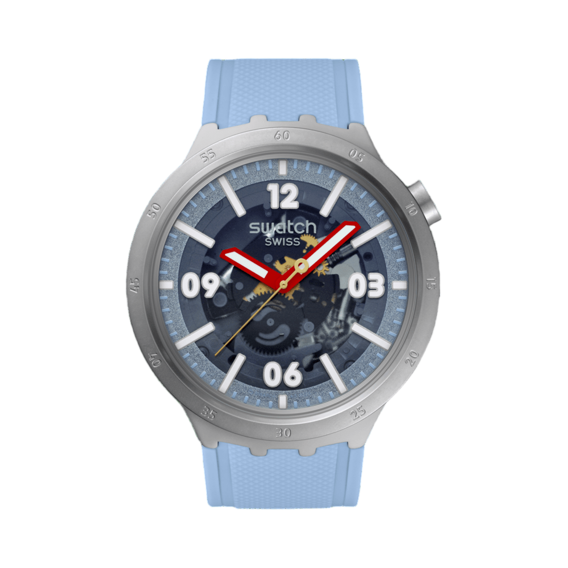 SB07S122 Swatch Big Bold Moment Light Blue