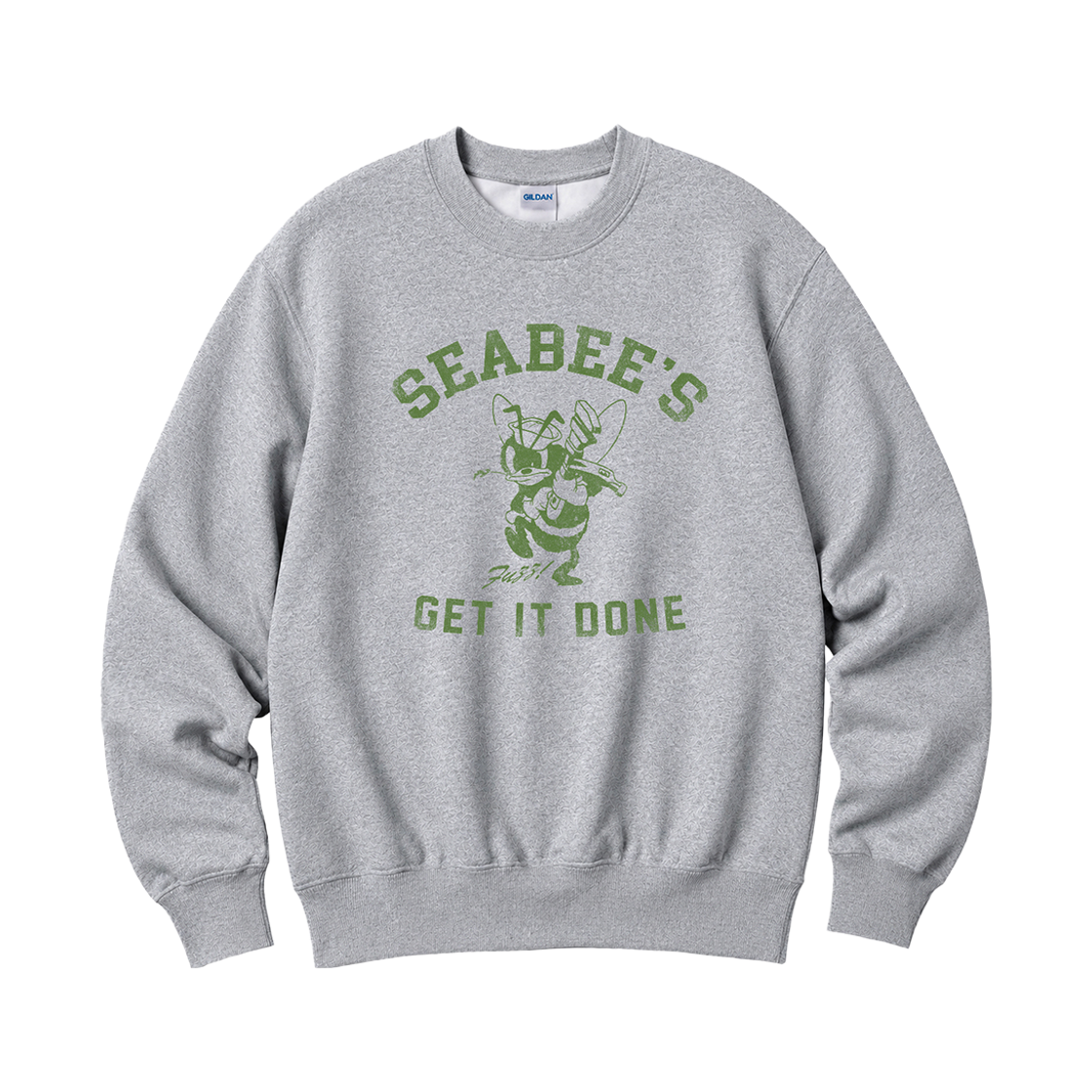 88000_copy Gildan X Vintage Collection SEABEE'S Crewneck Sweat shirt Grey