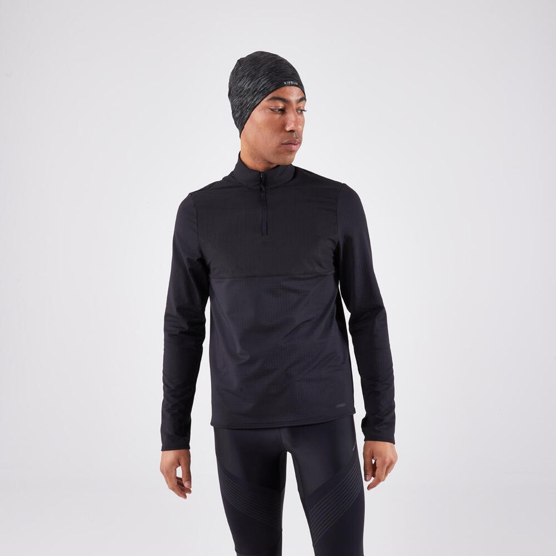 데카트론 러닝 비니 웜 플러스 스모크 블랙(Decathlon Running Beanie Warm+ Smoke Black) - 2