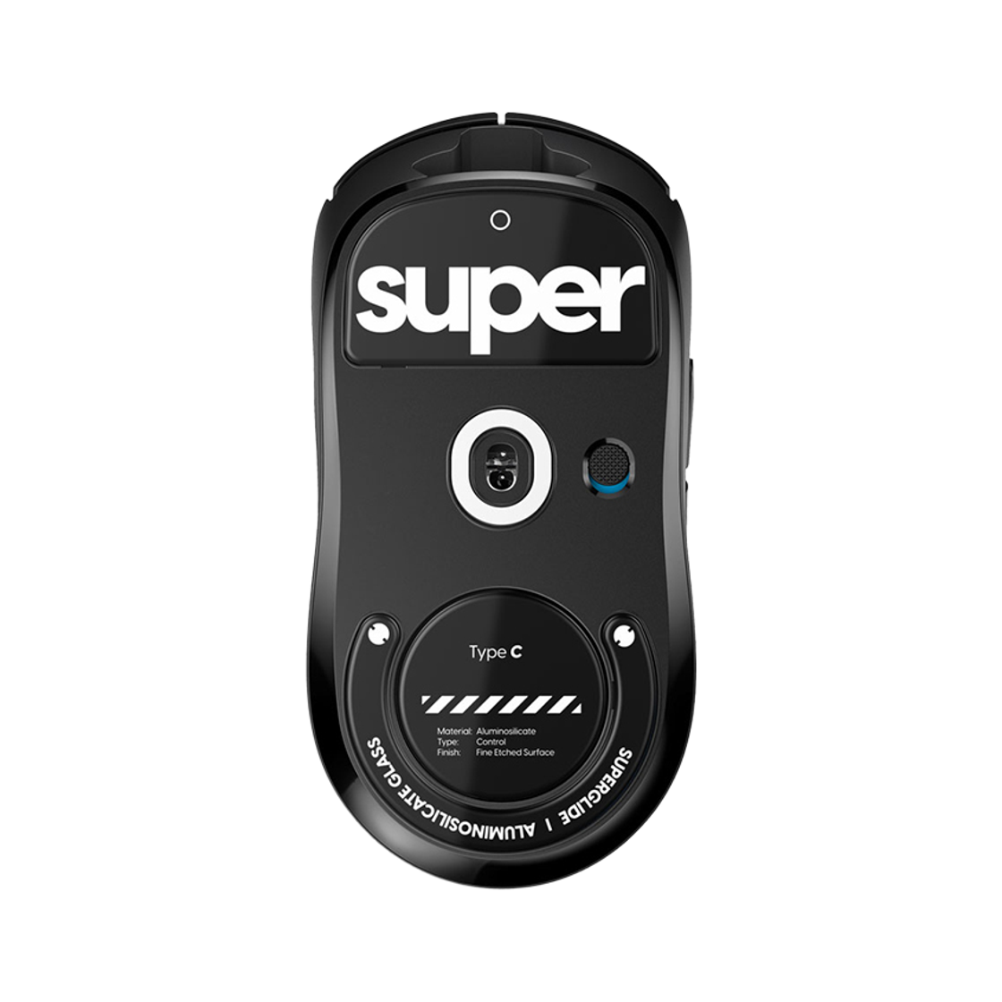 펄사 로지텍 GPRO X 슈퍼라이트 전용 슈퍼글라이드 유리 마우스피트 블랙색상 Type-C 무광(Pulsar Superglide 2 for Logitech GPro Superlight [Black]) - 2