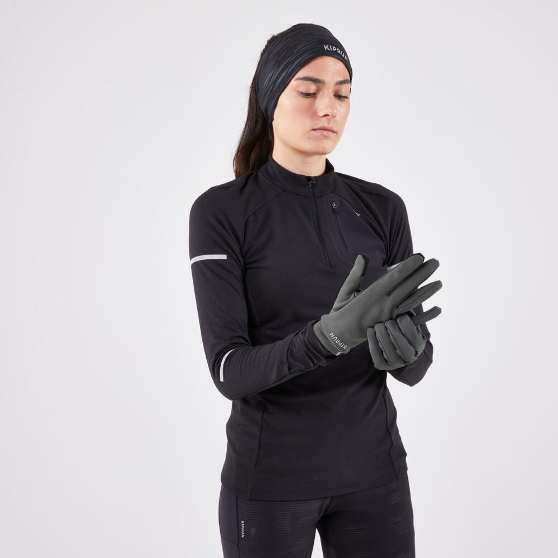 데카트론 러닝 터치스크린 장갑 웜 플러스 V2 어반 그린(Decathlon Running Touchscreen Gloves Warm+ V2 Urban Green) - 6